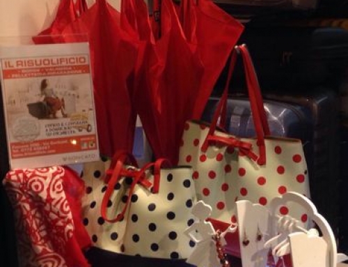 SHOPPER A POIS CAMOMILLA E OMBRELLI ANTIVENTO
